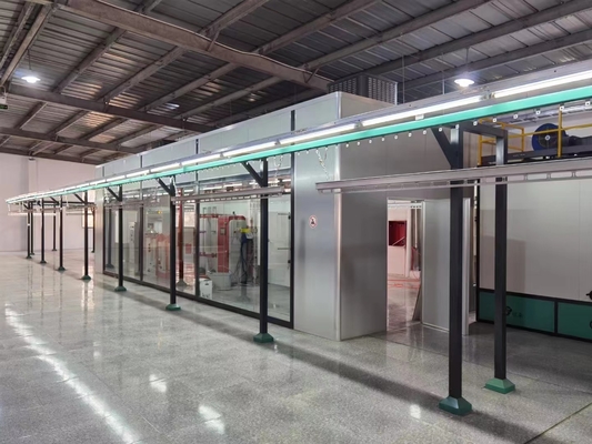 автоматическая линия покрытия порошка 40m/Hour для Mdf мебели деревянной плиты деревянного