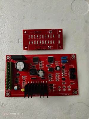 Одиночный отрегулируйте Pcb приведенный монтажной платы дисплея 12v для электростатический распылять